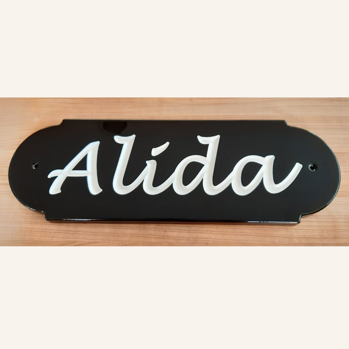Webo Houten gevelnaambord Alida
